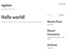 Tablet Screenshot of ngalam.com